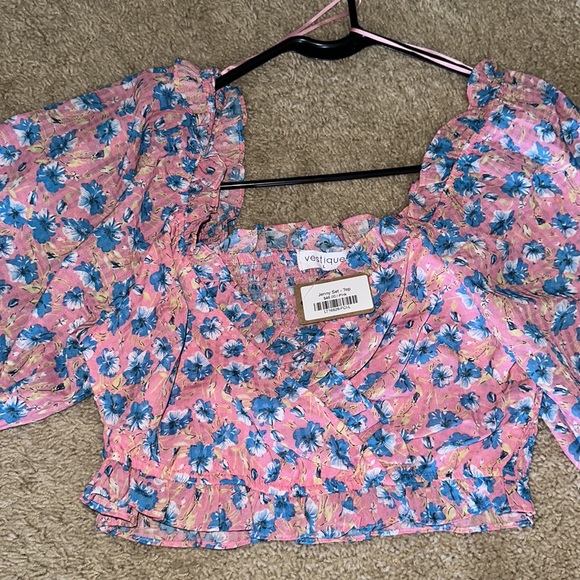 A6 - 314 Vestique two piece pink cinched set size large - Picture 10 of 13
